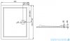Polimat Goliat 2 brodzik prostokątny posadzkowy 100x90cm 00599